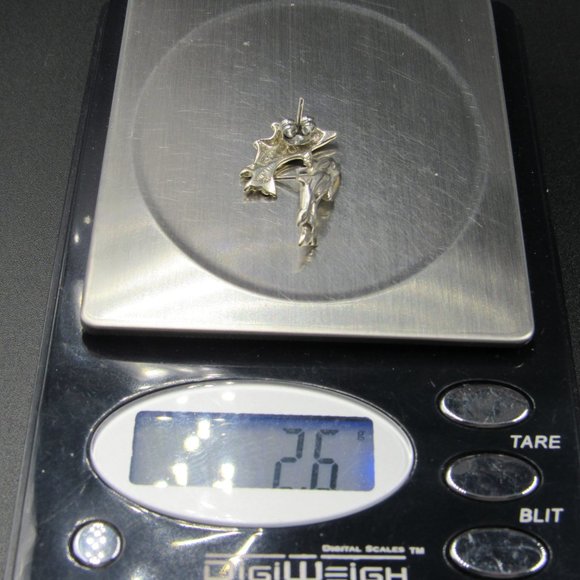 Sterling Silver Dolphin Family Stud Earrings Vintage - Picture 7 of 7